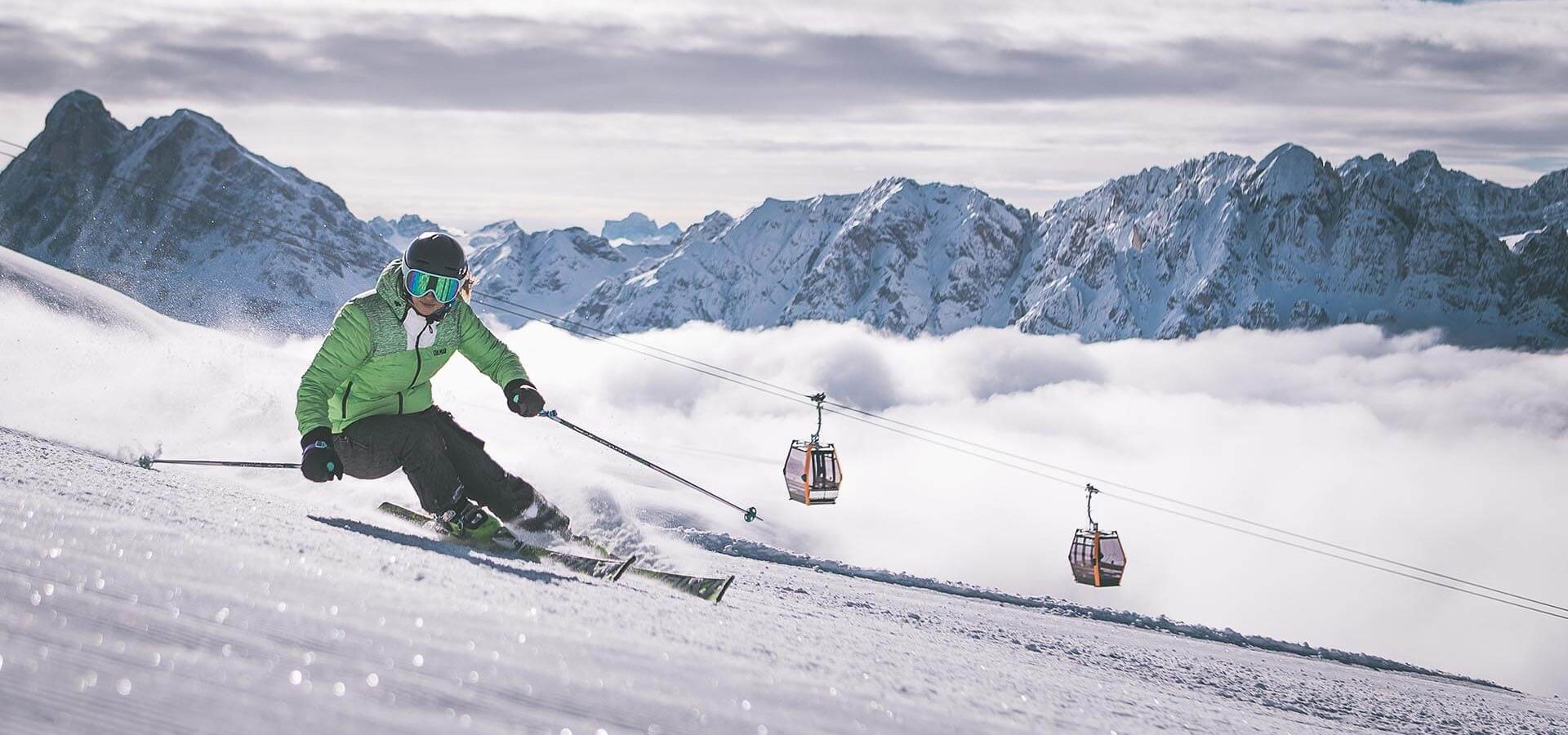 winterurlaub im skigebiet plose in den dolomiten